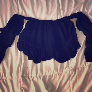 Off the shoulder crop top